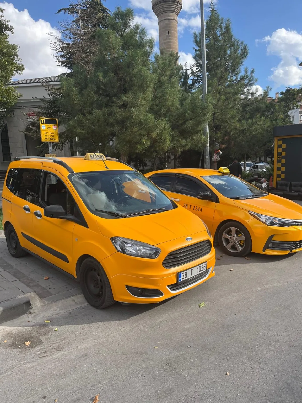 Taksim Taksi Talas araç filosu